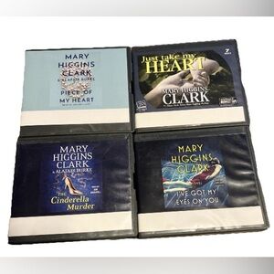 Lot 4-MARY HIGGINS CLARK & ALAFAIR BURKE CD AUDIOBOOKS